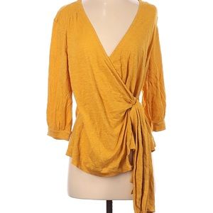 NWT Caslon Ruched Twist Tie Front Blouse - SIZE XSP